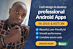 develop android application using java and xml