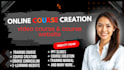 do online course content creation, tutorial video course, kajabi course website