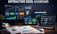 create automated tracker dashboard, excel interactive dashboard KPI tracker