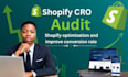 do a shopify cro audit and shopify optimization to improve conversion rate