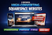design a modern squarespace website, redesign and create a squarespace website