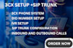 setup global sip trunking and route international did numbers