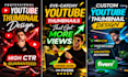 design high CTR clickable youtube thumbnails to boost your channel
