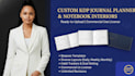 create custom kdp journal planer notebook low content interior and book covers