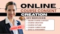create online course content, training manual and workbook course creation