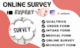 create online survey medical form intake form orderform microsoft form qualtrics