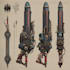 design unique weapons illustrations