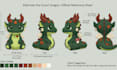 design custom plush reference sheet tech pack stuffed animal toy and ych concept