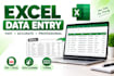 do professional excel data entry, typing and conversion