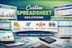 google excel sheet template, finance fitness meal travel rental spreadsheet