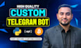 develop custom telegram bot with api intregation