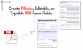 make an interactive typeable, fillable or editable PDF form