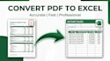 convert PDF, image or scanned file to excel spreadsheet