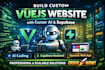build vibe coding custom vuejs website with cursor ai, dynamic features