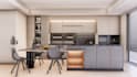 create personalized kitchen design with photorealistic 3d rendering, layout plan