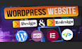 develop a professional wordpress website
