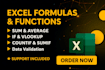 do excel formulas, pivot tables and basic data analysis accurately and fast