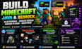 build minecraft java and bedrock blockbench roblox reskin server plugin neoforge