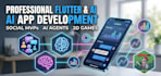 build ai powered flutter apps, ai agent apps, games