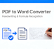 convert pdf to word and markdown