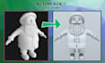 retopologize your 3d model, unwrap uvs and bake maps