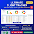 client tracker CRM template dashboard google sheets excel business CRM system