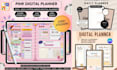etsy digital planner hyperlinked planner digital downloads printable planner