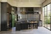 design custom kitchen with 3d render and 2d drawings