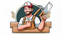 do high quality carpenter eps mascot logo with my own creative thinking