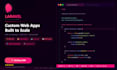 develop a custom laravel or PHP web application for your business