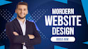 design a modern responsive website using HTML CSS and javascript