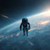 create high quality space art and futuristic space scenes