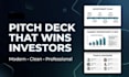 design a professional startup pitch deck for investors