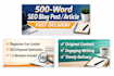 write 500 words seo blog post or artical