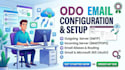 configure odoo SMTP, gmail, outlook email professionally