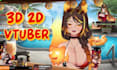 create custom 3d model with full rigging ,vrm and setup for streaming