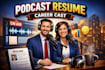 create a professional podcast video resume for your career story