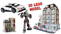 create 3d lego technic car vehicle moc model lego house PDF instruction XML