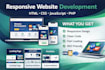 build a responsive website using HTML CSS javascript and PHP