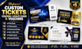 design custom tickets, coupons, loyalty cards, and vouchers