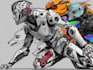 create a fascinating robot or cyborg character