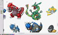 create custom pokemon style pixel sprite sheets, battle sprites and animation