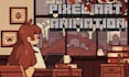 create custom pixel art character, lofi loop, animation