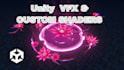 create professional game vfx 2d,3d effects and custom unity shader