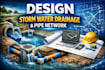 design storm water drainage plan and pipe network