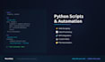 write a python script to automate your task
