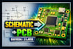 convert schematic to 2 layer pcb layout using easyeda