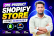 clone one product store, shopify landing page by gempages