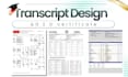 design high school diploma,  ged certificate, college  or university transcript