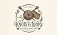create a hand drawn boutique knitting logo for you